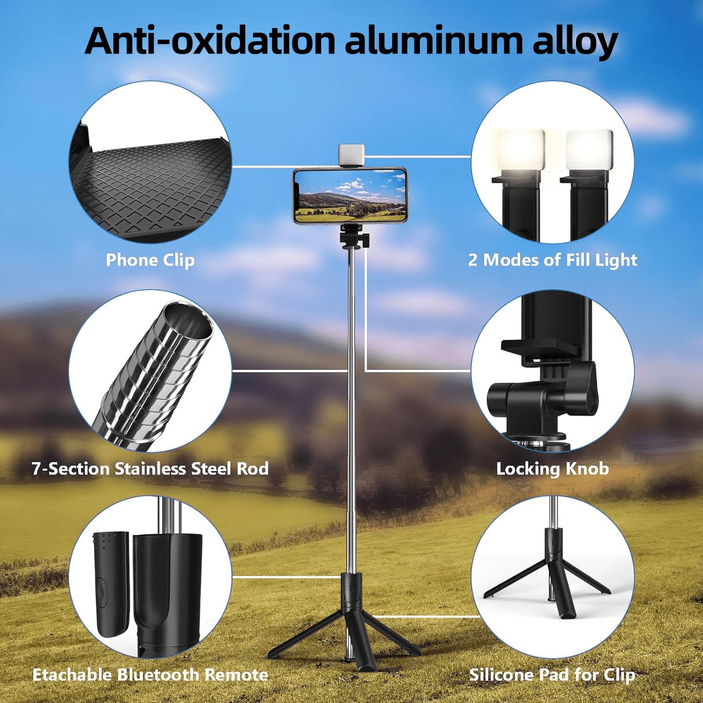 Cmybabee,40In Retractable Selfie Stick with Tripod