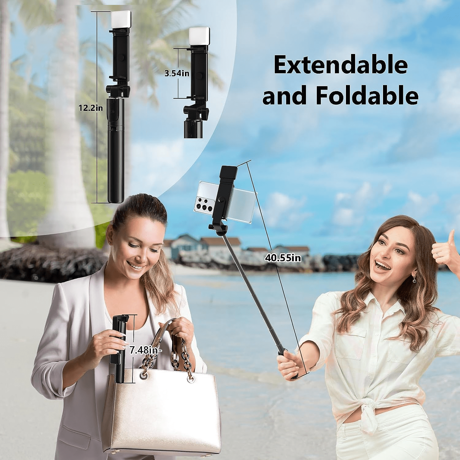 Cmybabee,40In Retractable Selfie Stick with Tripod